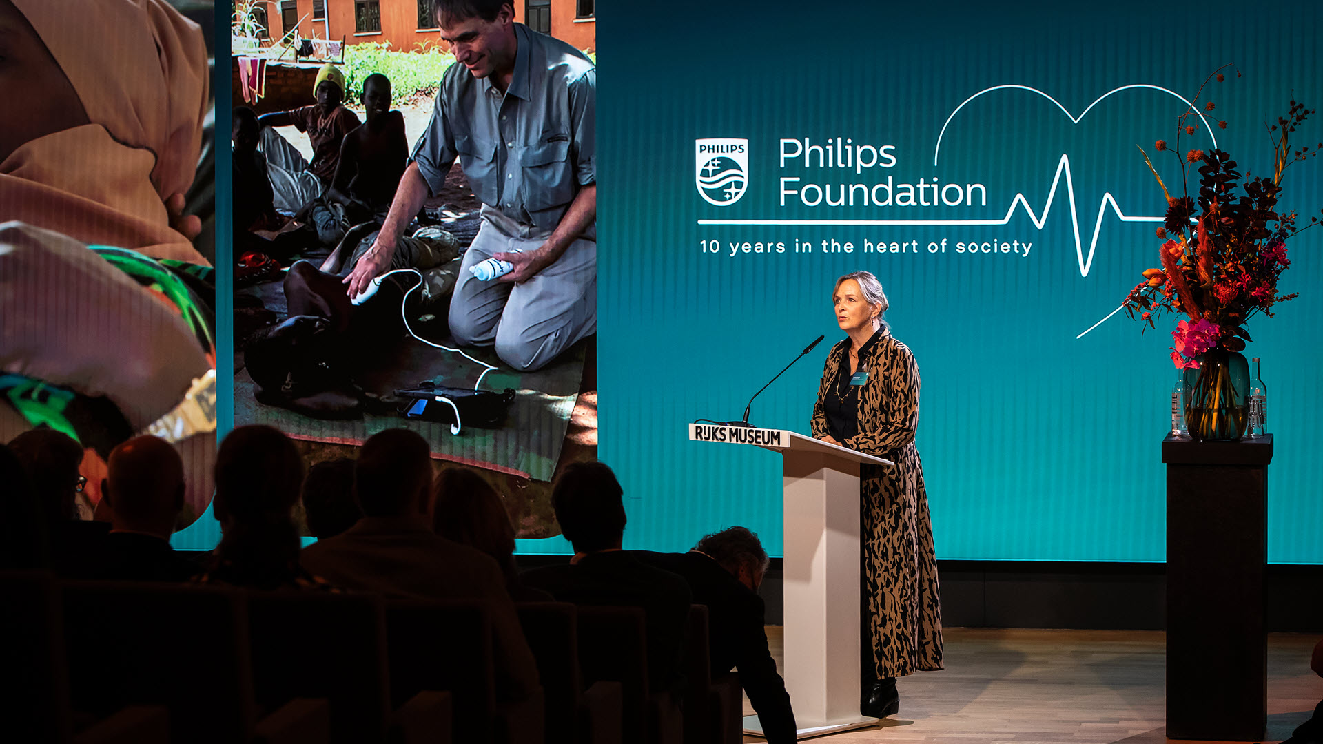 Margot speaking at Rijksmuseum